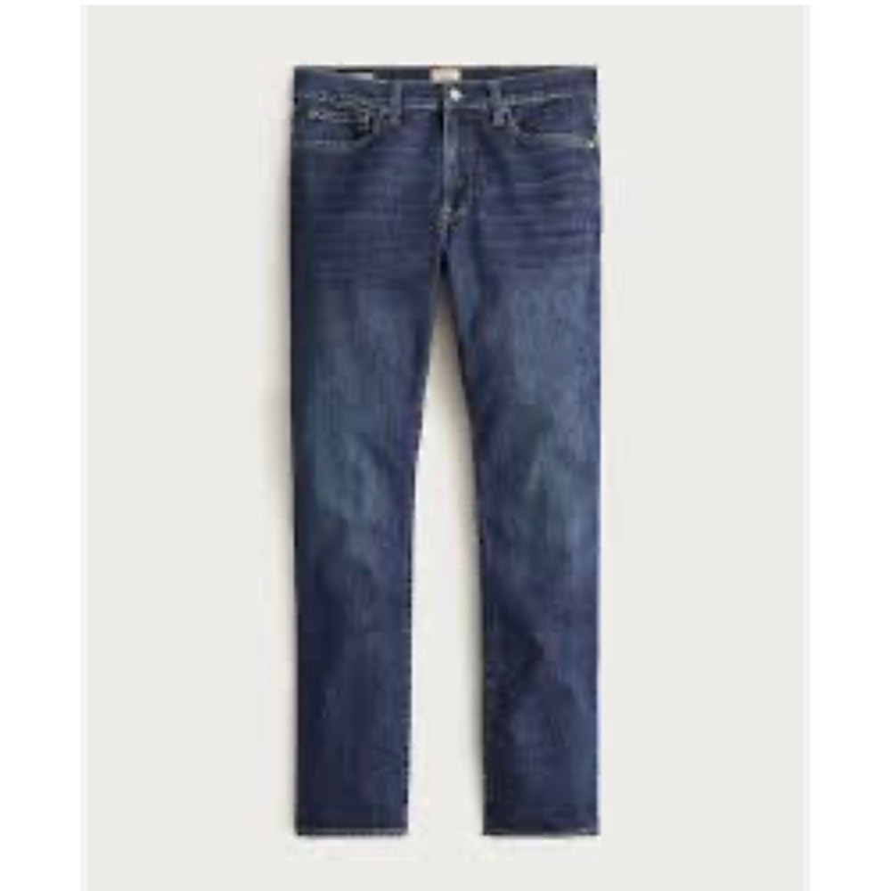 J.Crew 770 Straight Fit Jeans Dark Indigo Blue Denim W33 L32 Mens Style 770